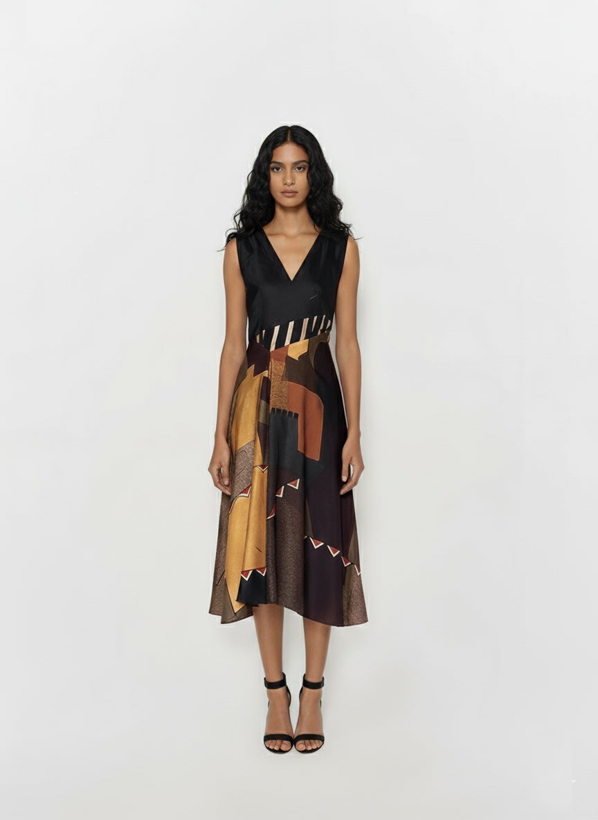 Noir Mosaic Dress