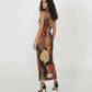 Rustic Mosaic Maxi Dress