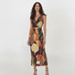 Rustic Mosaic Maxi Dress
