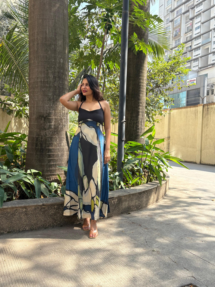 Olive Dusk Halter Dress