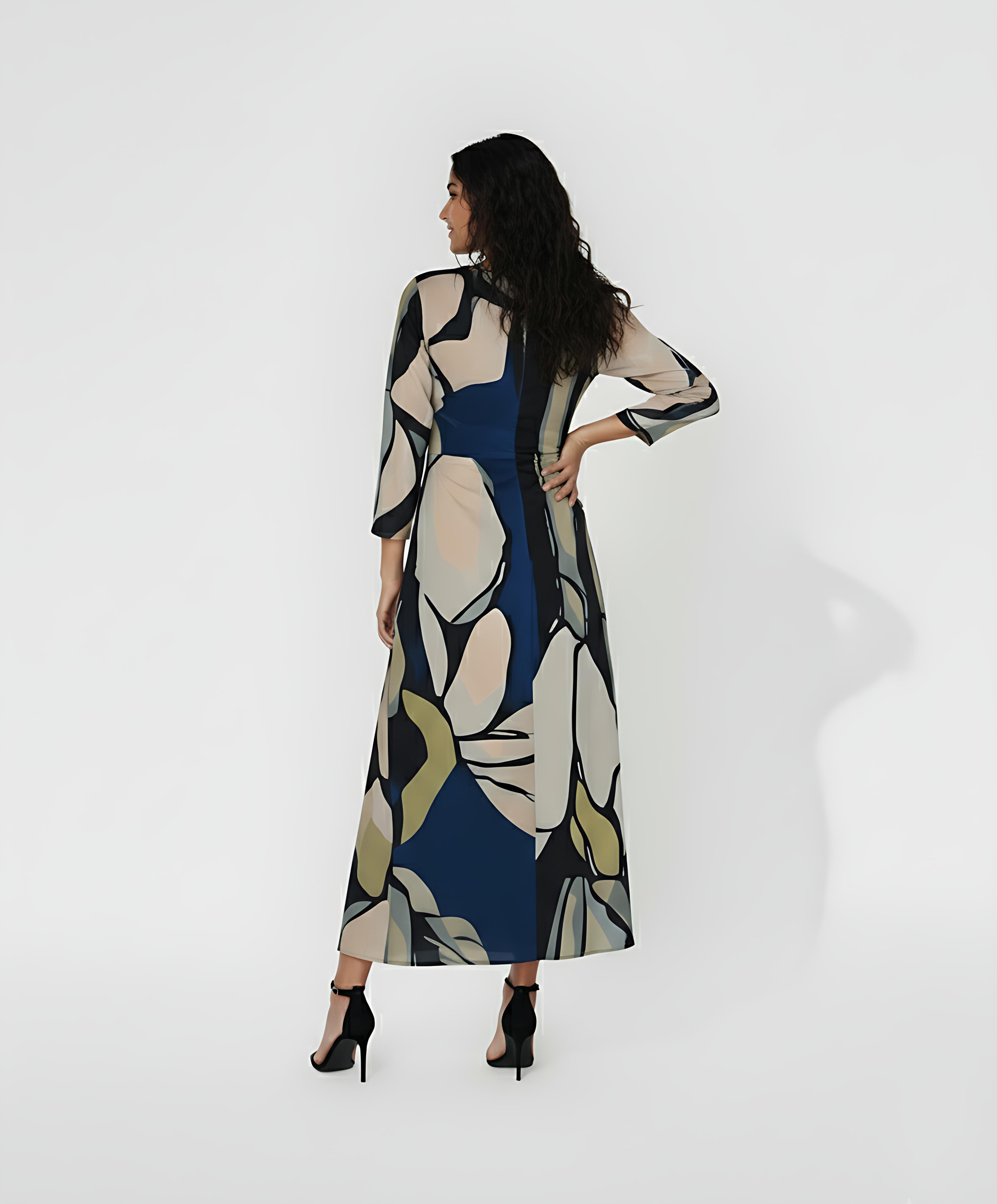 Abstract Elegance Dress