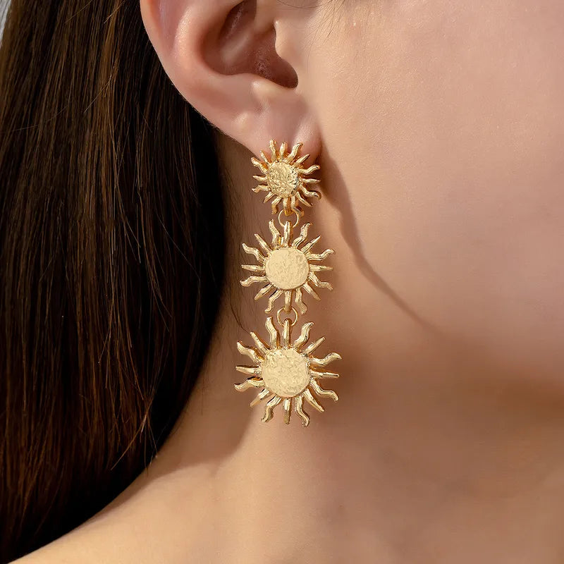 Sun Drop Earrings – Gold