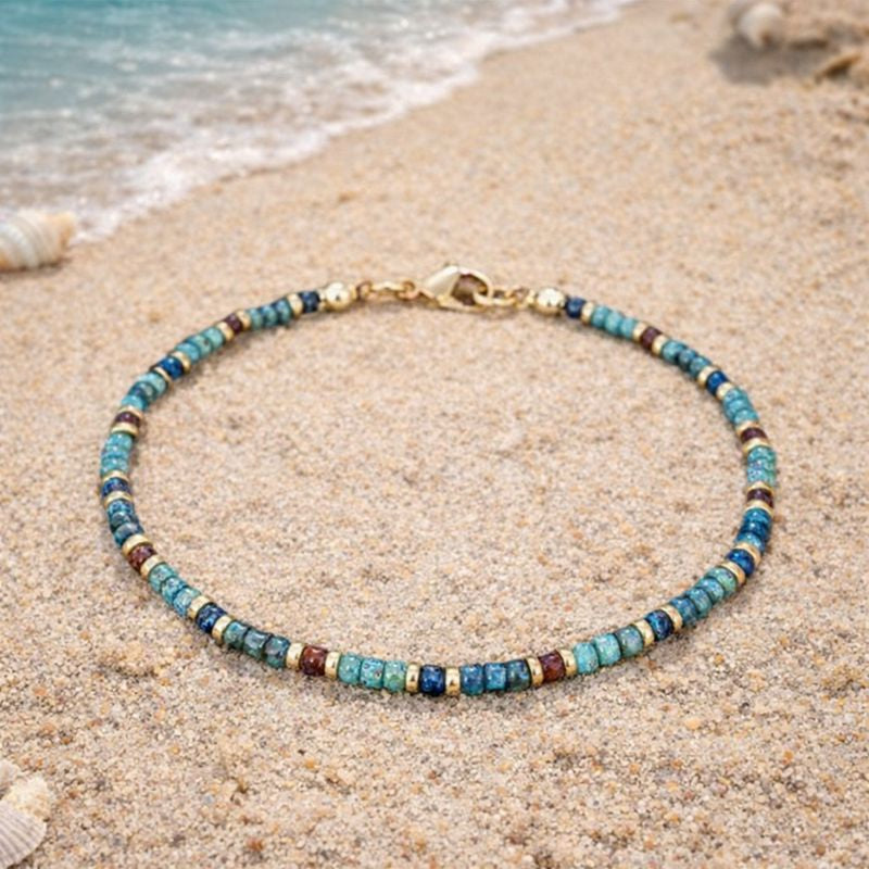 Multicolour Stone Beaded Anklet