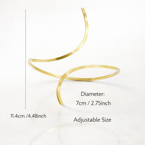 Sculpted Open Anklet