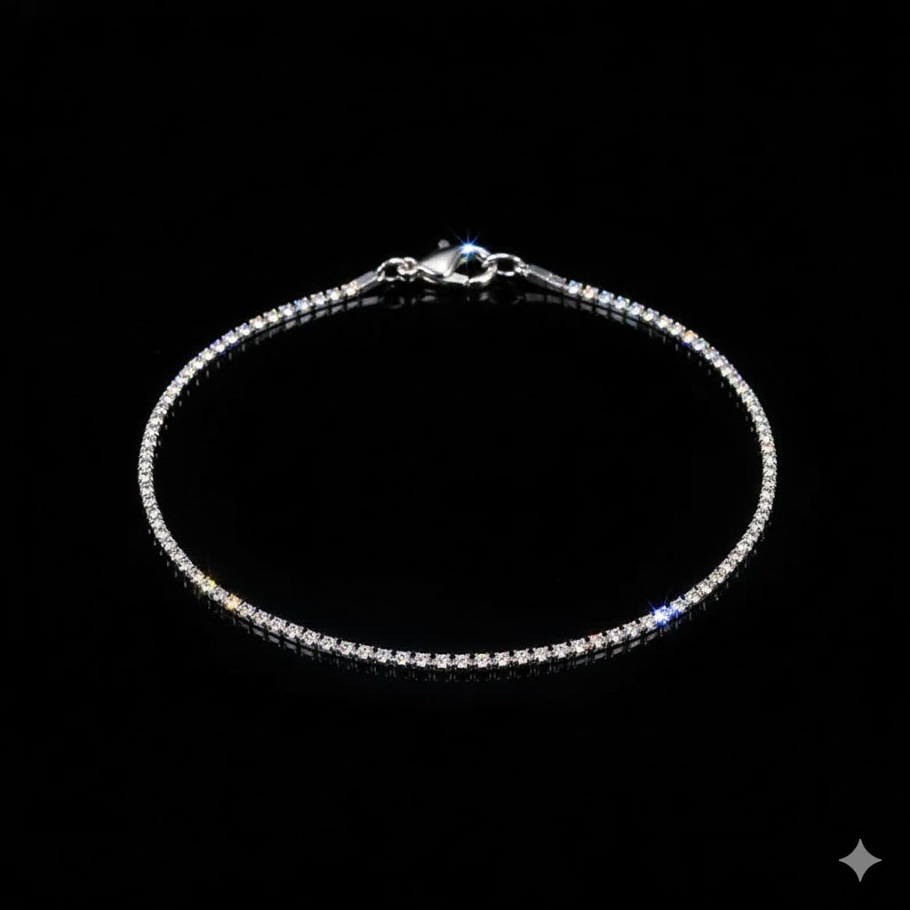 Silver Line Anklet
