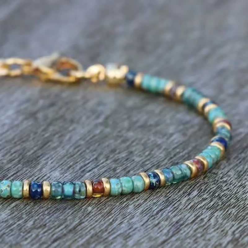 Multicolour Stone Beaded Anklet
