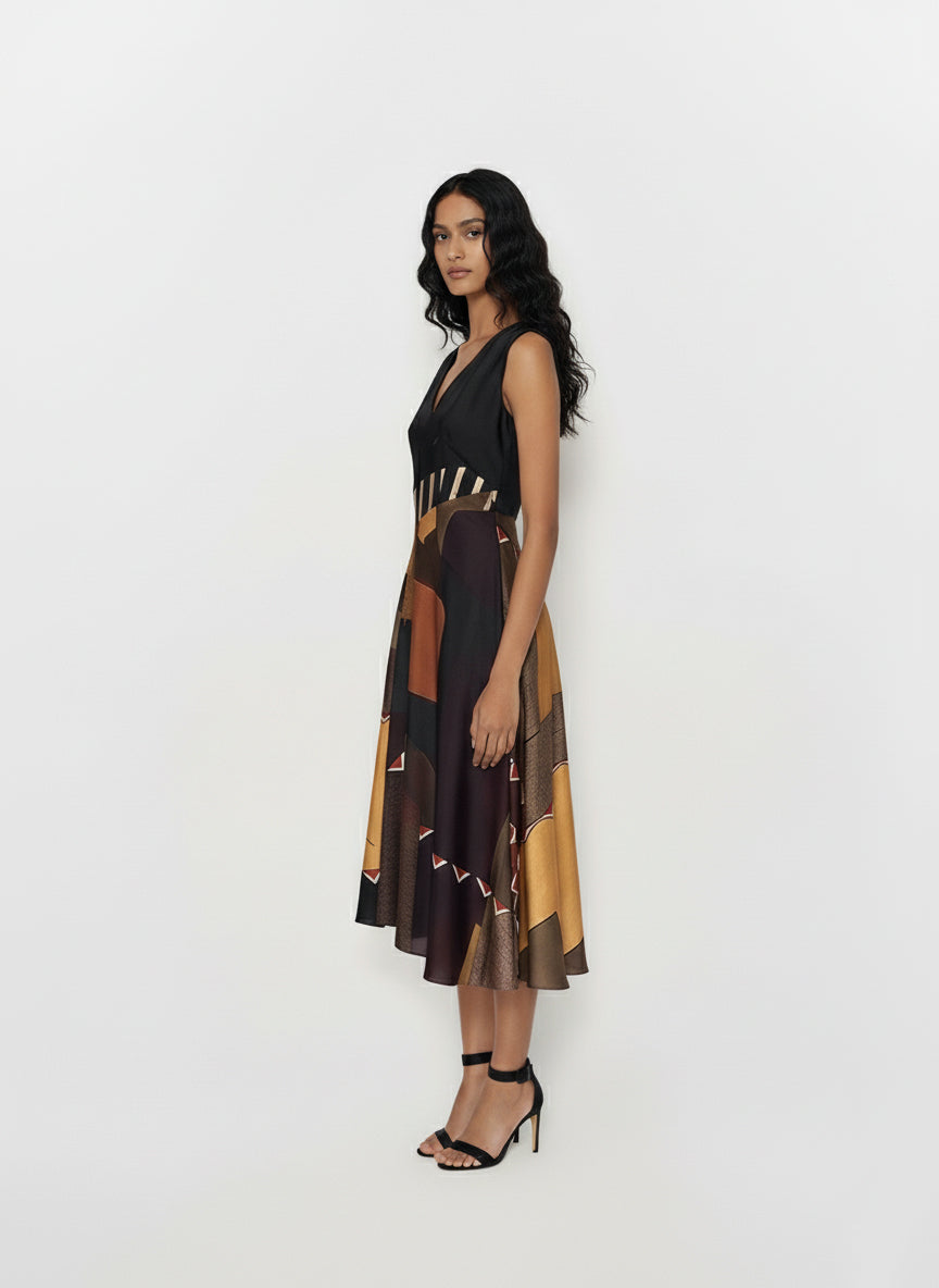 Noir Mosaic Dress