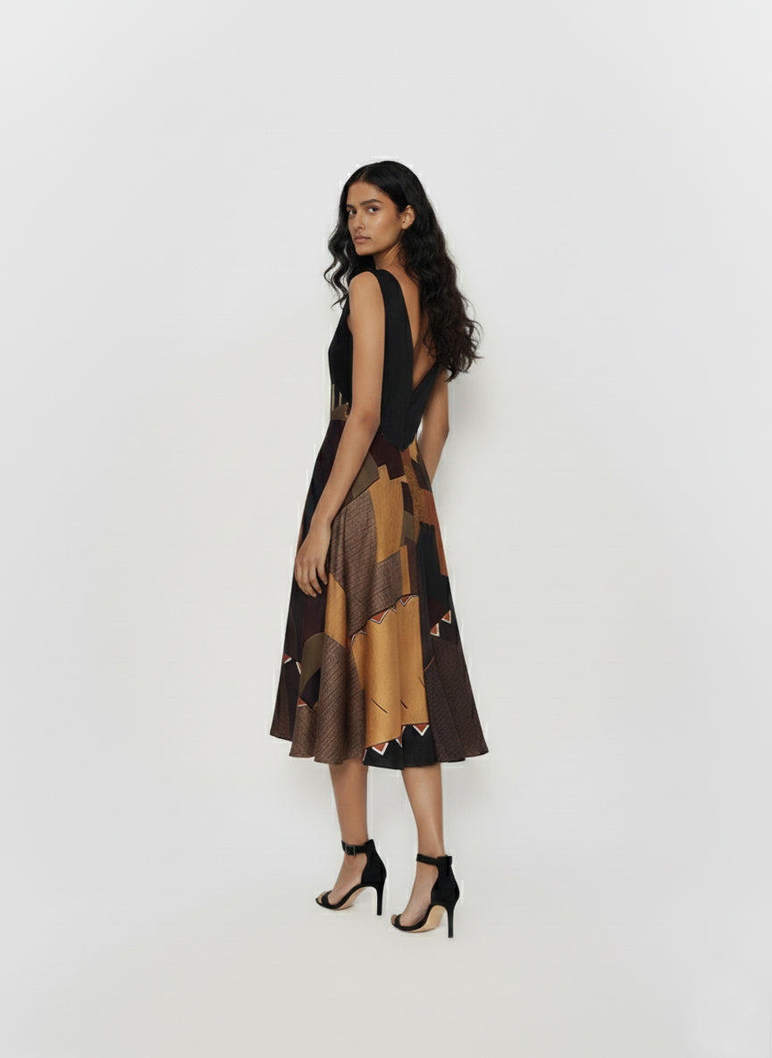 Noir Mosaic Dress