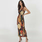Rustic Mosaic Maxi Dress