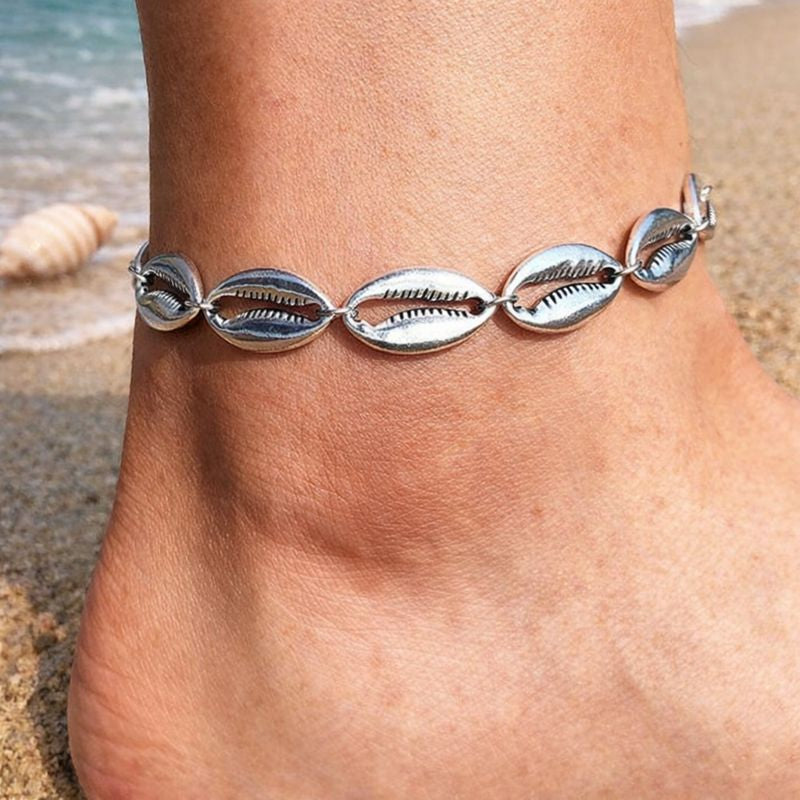 Silver Shell Anklet