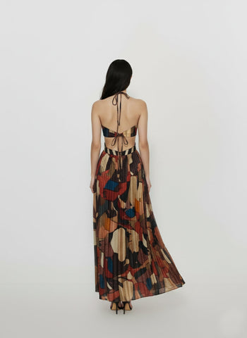 Bohemian Mosaic Maxi Dress